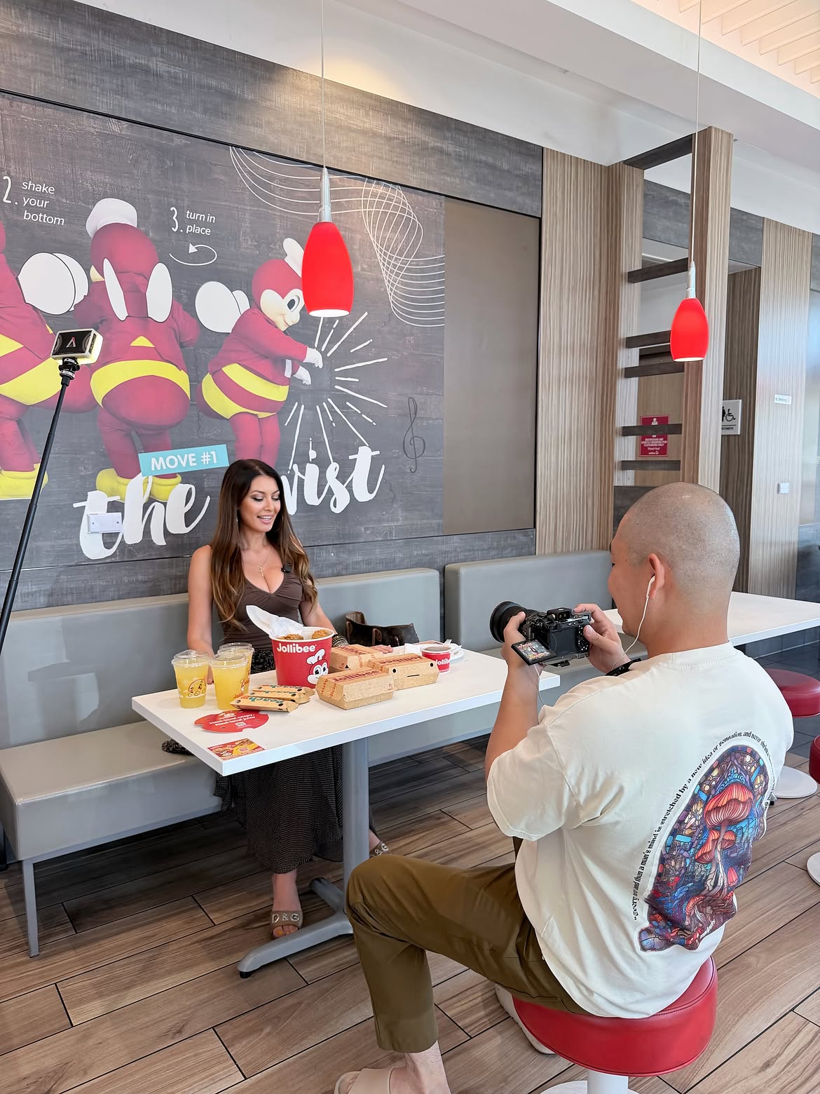 Meet My Vegas filming Catalina Magee inside Jollibee